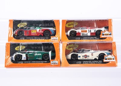 Lot 364 - Slot.it Lancia LC2 Slot Racing Cars