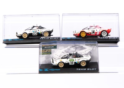 Lot 367 - Team Slot Lancia Stratos Slot Racing Cars