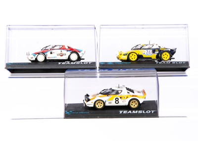 Lot 368 - Team Slot Lancia Stratos Slot Racing Cars