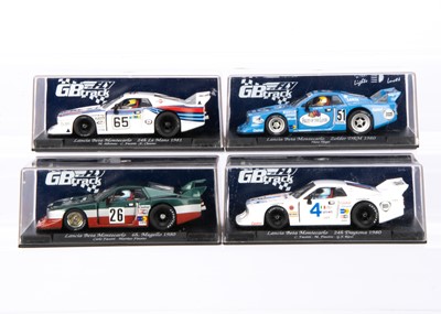 Lot 370 - Fly Car Model/GB Track Lancia Beta Montecarlo Slot Racing Cars