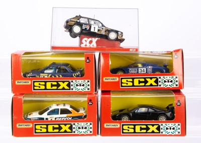 Lot 379 - Matchbox/SCX Slot Racing Cars