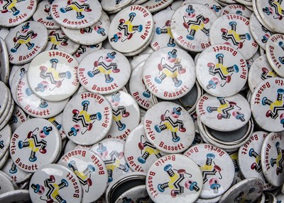 Lot 390 - 1960s Bertie Bassett Liquorice Allsorts Promotional Pin Badges