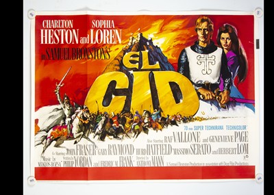 Lot 2 - El Cid (1961) Quad Poster