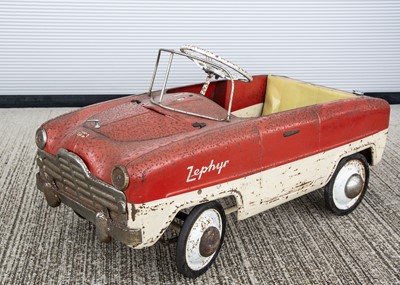 Lot 401 - A 1950's Tri-ang Toys Zephyr Duotone Pedal Car