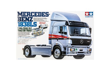 Lot 405 - A Tamiya 1:14 Scale Mercedes-Benz 1838LS Radio Control Tractor Truck Kit