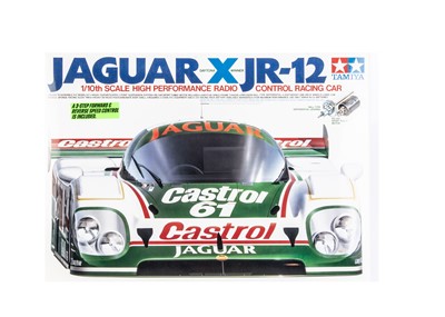 Lot 407 - A Tamiya 1:10 Scale Jaguar XJR-12 Radio Control Racing Car Kit