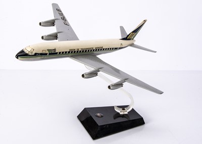 Lot 413 - A 1960's Bourbon Models 1:100 'Union de Transports Aeriens' (UTA) Airlines Douglas DC-8 Travel Agency Display Model