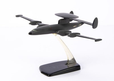 Lot 416 - A 1960's Precise Models Inc 1:144 U.S Navy W2V-1 Lockheed Radar Super Constellation Desk Model