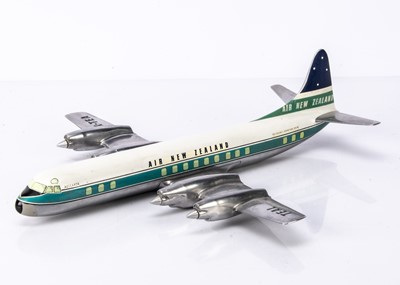 Lot 419 - A 1960's W.Osgaard & Co 1:66 Air New Zealand Lockheed 188C Electra Travel Agency Display Model