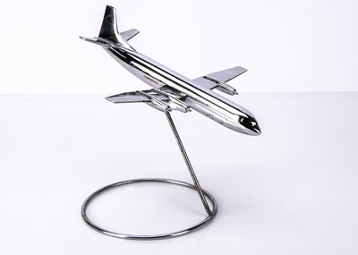 Lot 423 - A 1960's Chrome Plated Brass Vickers Vanguard Desk Model