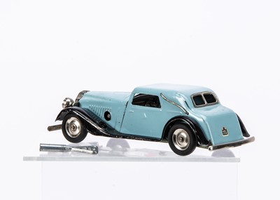 Lot 440 - A Tri-ang Minic Tinplate Clockwork Post-War 19M Vauxhall Cabriolet
