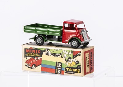 Lot 451 - A Tri-ang Minic Tinplate Push And Go Post-War 25M Delivery Lorry