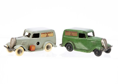 Lot 461 - Tri-ang Minic Tinplate Clockwork 2M Ford Light Van