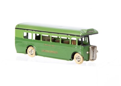 Lot 464 - A Tri-ang Minic Tinplate Clockwork Pre-War 53M Green Line Single Decker Bus