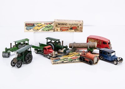 Lot 470 - Tri-ang Minic Tinplate Clockwork Toys