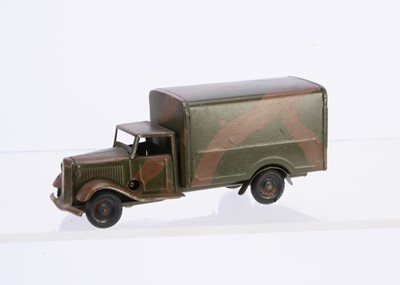 Lot 485 - A Tri-ang Minic Tinplate Clockwork Pre-War 21M CF Army Van