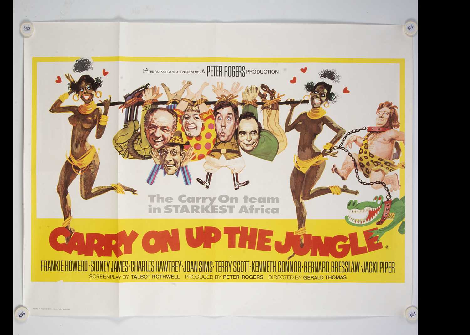 Lot 11 - Carry On Up The Jungle (1970) Quad Poster