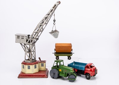 Lot 500 - A Gely Tinplate Clockwork Dockyard Crane