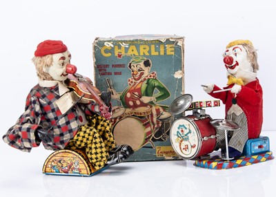 Lot 509 - Alps (Japan) Battery-Operated Drumming Clown Charlie