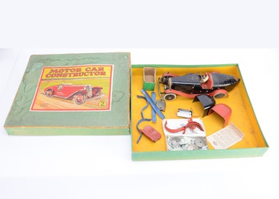 Lot 534 - A built Meccano clockwork Car Constructor No 2 in original box