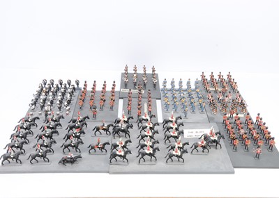 Lot 559 - Phoenix 30mm Parade Series - various dioramas comprising Coldstream Guards marching band