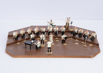 Lot 574 - 20 pce 1930's Radio Orchestra complete with tiered stage