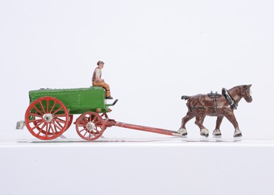 Lot 595 - Taylor & Barrett rare Water Cart complete with correct driver and horse