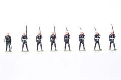 Lot 600 - Britains set 35 Royal Marines marching at slope