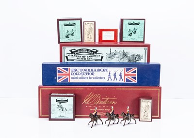 Lot 618 - New Metal figures by Dorset Miniatures and Britains comprising Britains Delhi Durbar sets 0082 27th Light Cavalry Madras and 00141 Gaekwar of Baroda's Silver Gun