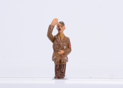 Lot 638 - Very rare Elastolin 70-75 scale composition figure of Adolf Hitler seated - for use in Mercedes Benz saloon