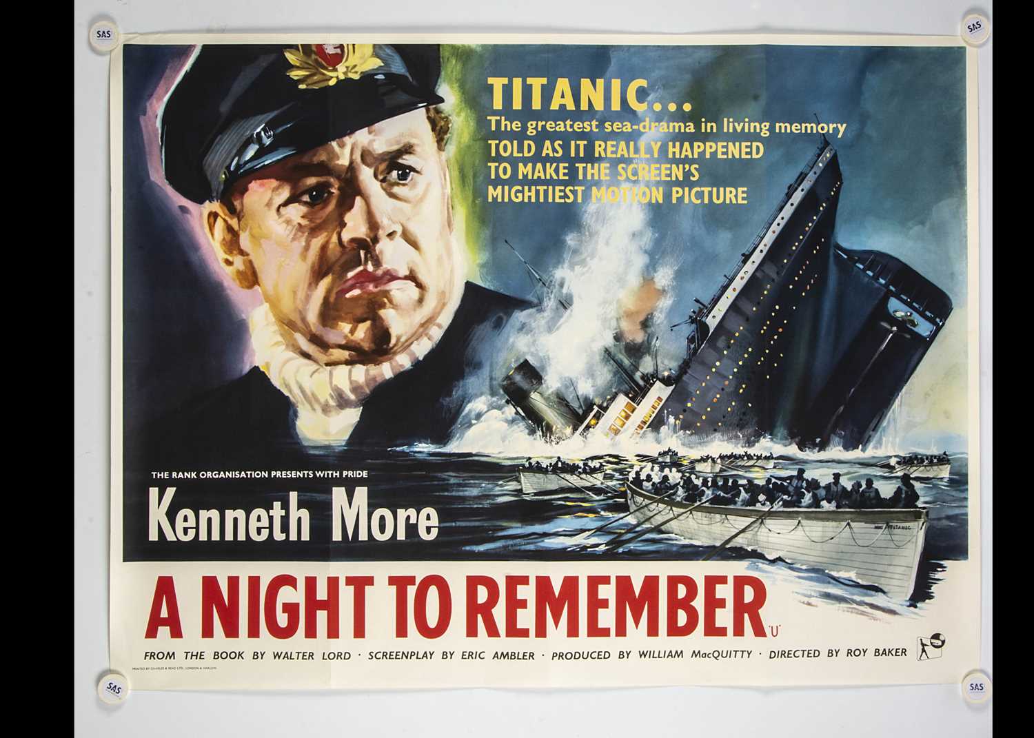 Lot 27 - A Night To Remember (1964) Quad Poster