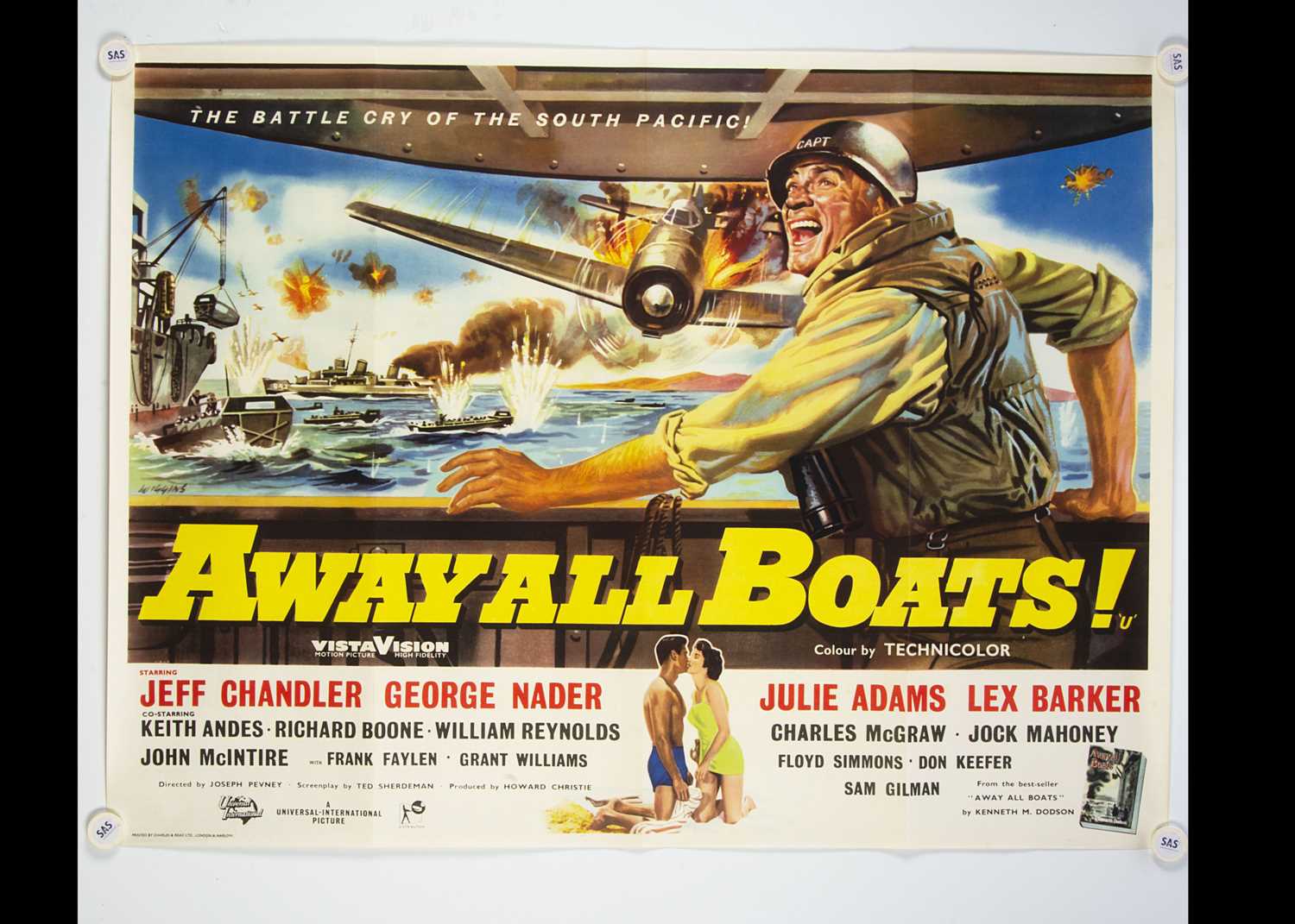 Lot 37 - Away All Boats (1956) Quad Poster