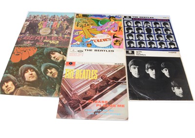 Lot 227 - Beatles LPs