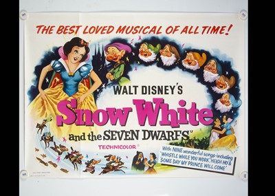 Lot 54 - Snow White and the Seven Dwarfs (1950s) Quad Poster