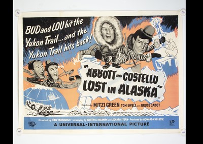 Lot 64 - Abbot and Costello / Lost In Alaska (1952) Quad Poster
