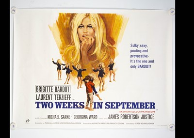 Lot 78 - Two Weeks In September (1967) Quad Poster