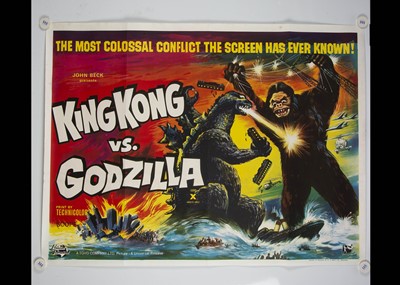 Lot 79 - King Kong Vs Godzilla (1962) Quad Poster