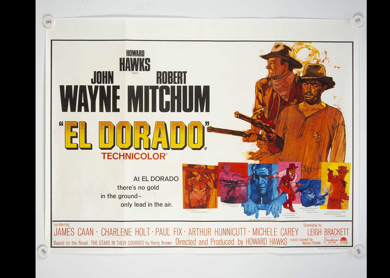 Lot 90 - El Dorado (1967) Quad Poster