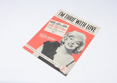 Lot 609 - Marilyn Monroe Sheet Music