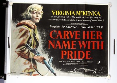 Lot 623 - Carve Her Name With Pride (1958) Quad Poster