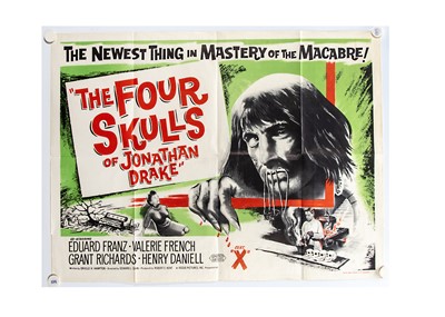 Lot 633 - The Four Skulls of Jonathan Drake (1959) Quad Poster