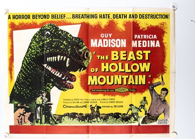 Lot 638 - The Beast Of Hollow Mountain (1956) Quad Poster