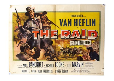 Lot 641 - The Raid (1954) Quad Poster