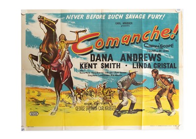 Lot 642 - Comanche (1956) Quad Poster