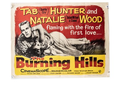 Lot 654 - The Burning Hills (1957) Quad Poster