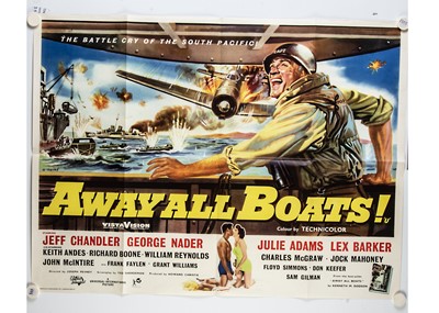 Lot 671 - Away All Boats (1956) Quad Poster