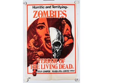 Lot 703 - Horror Film Half Quad Posters