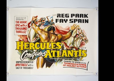 Lot 100 - Hercules Conquers Atlantis (1961) Quad Poster