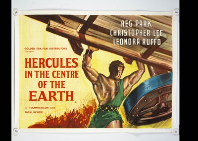 Lot 101 - Hercules in The Centre of the Earth (1961) Quad Poster