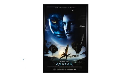 Lot 720 - Avatar One Sheet Poster / Signatures